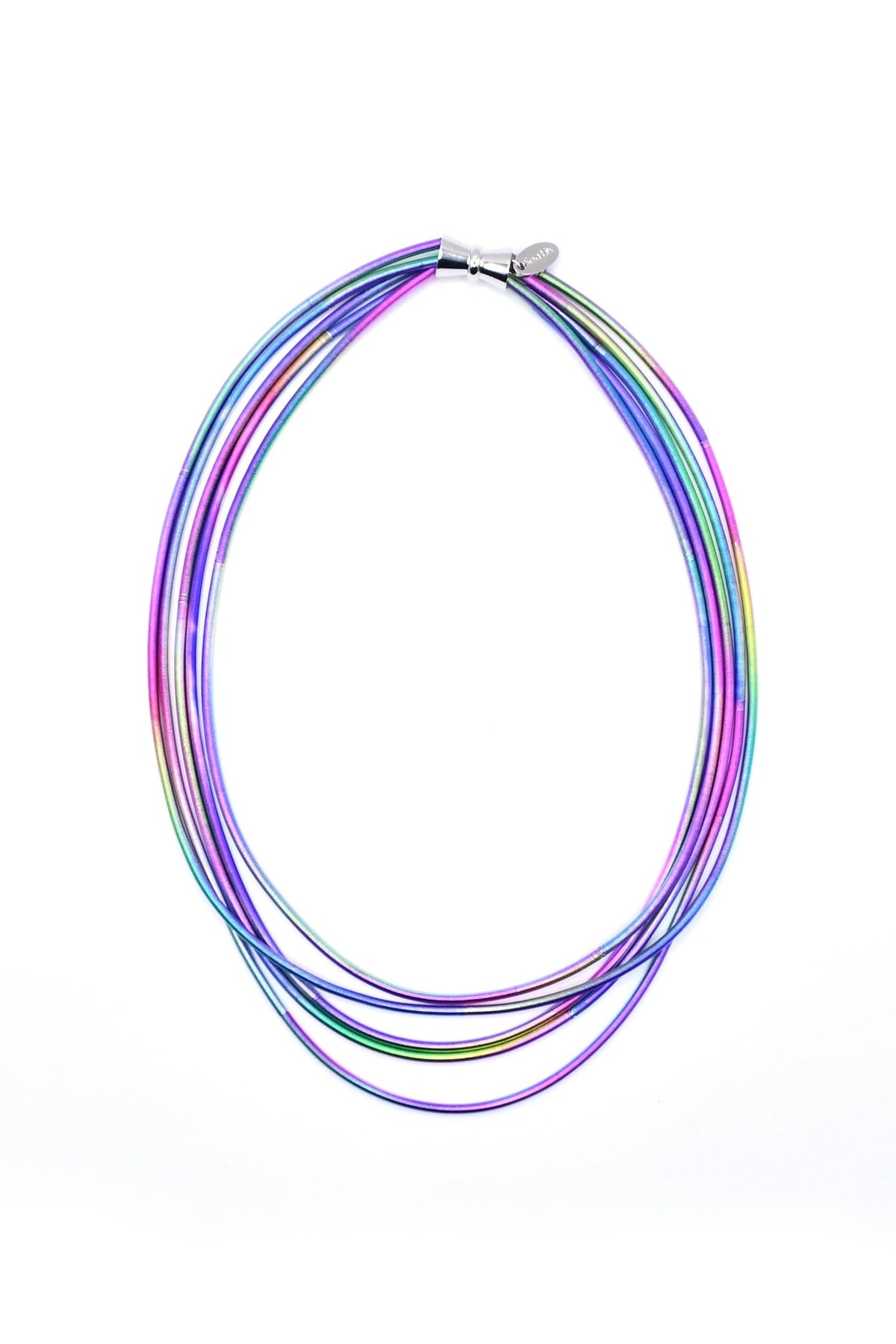 Thick Rainbow Irridescent Necklace