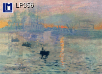 Claude Monet-Sunrise Lenticular Postcard