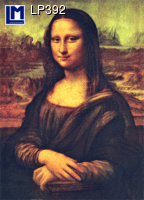 Da Vinci-Mona Lisa/Skeleton Lenticular Postcard