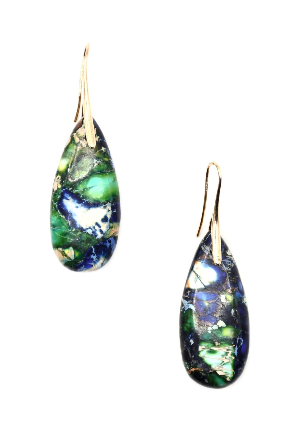 Blue Imperial Jasper Earrings