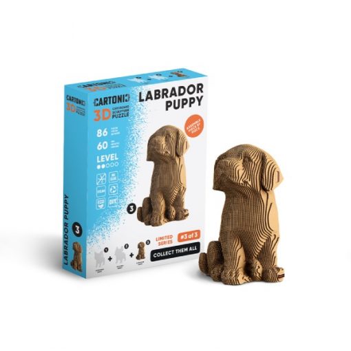 Labrador Puppy Cardboard Puzzle