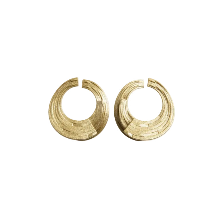 Lamina Earrings 2 - White Gold