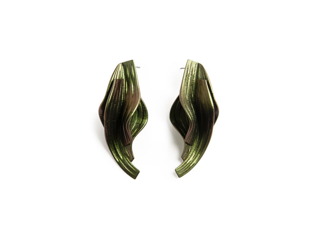 Lamina Earrings 3 - Beetle