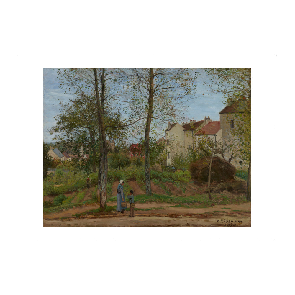 Camille Pissarro: Landscape at Louveciennes (Autumn) Postcard