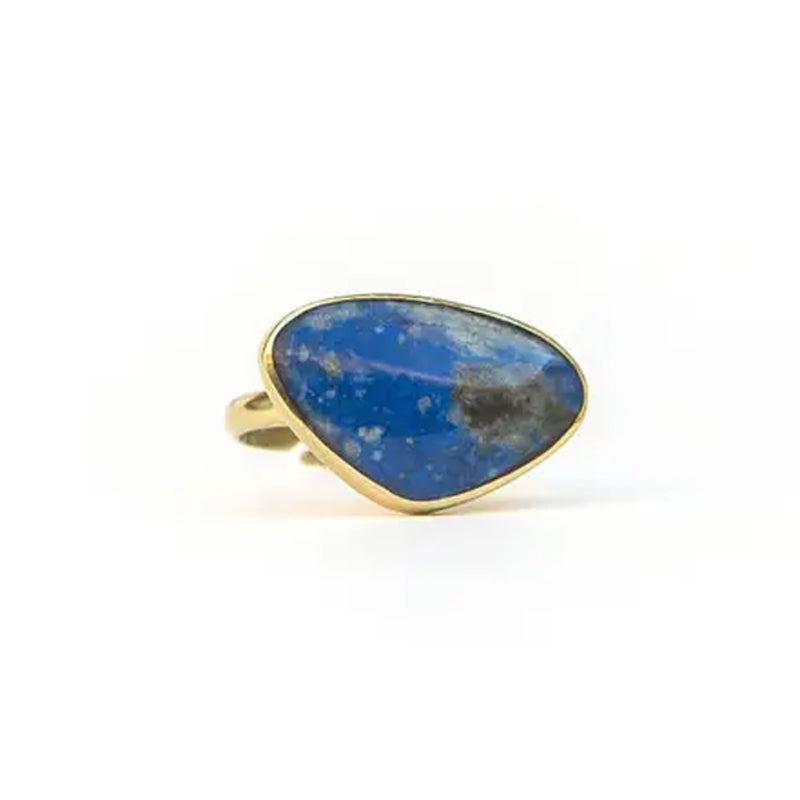 Lucia Lapis Brass Ring