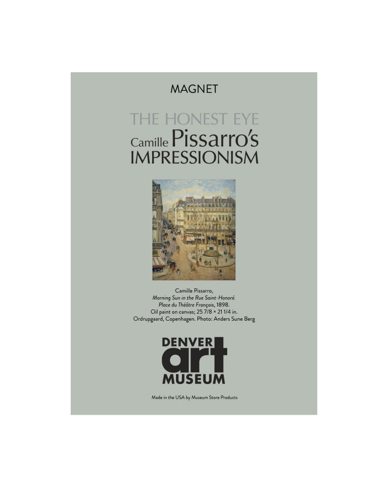 Camille Pissarro: Morning Sun in the Rue Saint-Honoré Carded Magnet