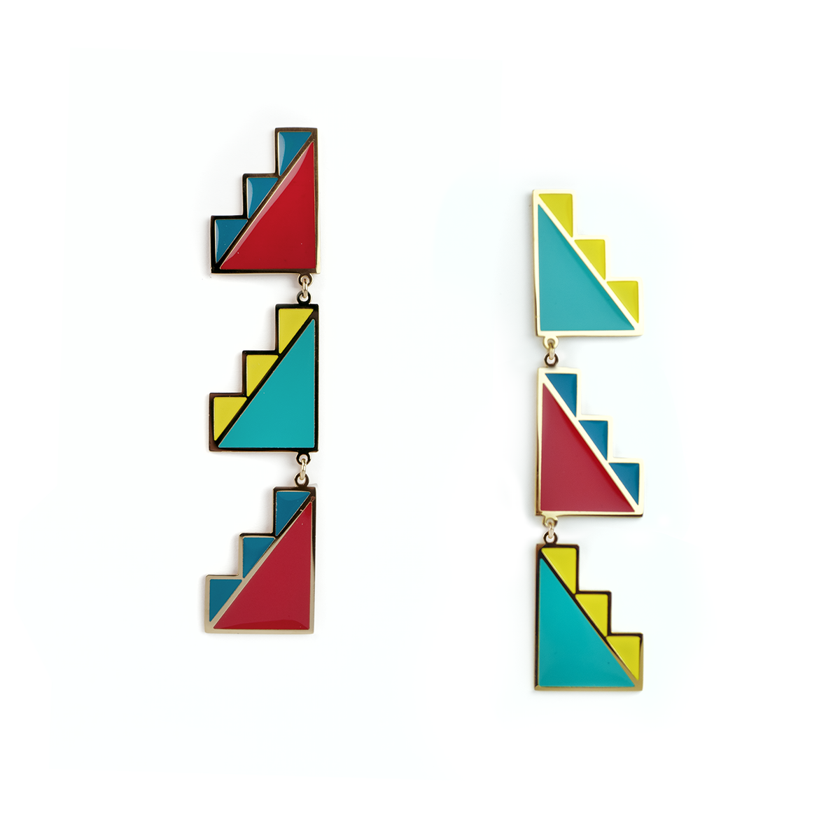 Mountain Dreams Earrings  By John Isaiah Pepion (Piikani/Blackfeet)
