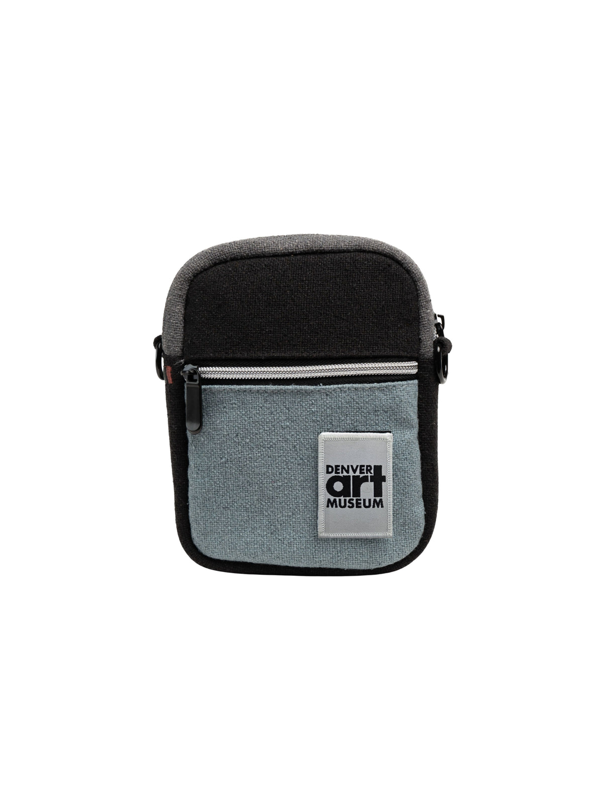 The Muse Charcoal Crossbody Bag with Denver Art Museum Velcro Patch