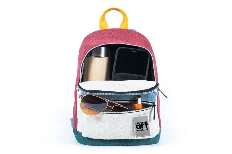 The Mystic Boho Blue Backpack with Denver Art Museum Velcro Patch