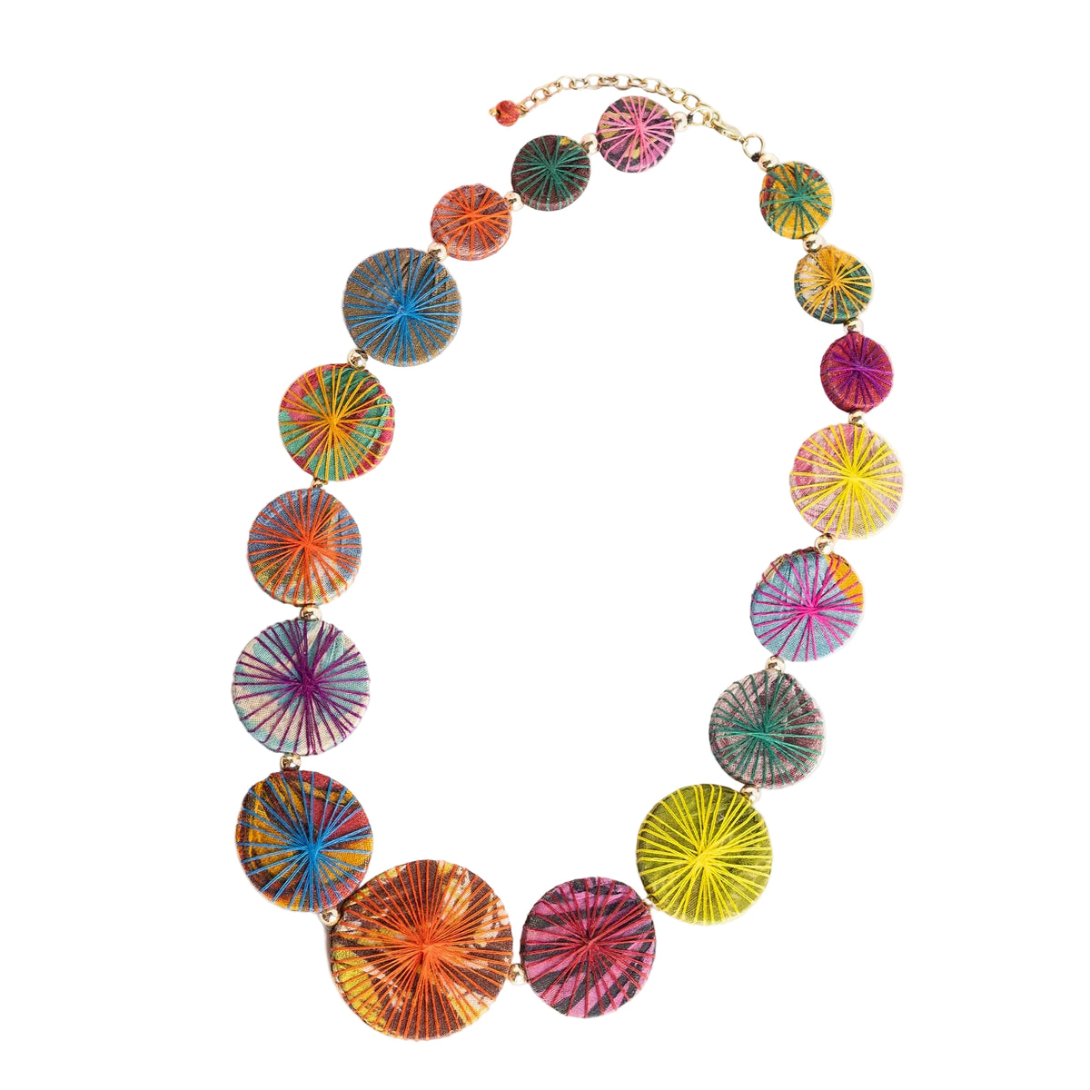 Kantha Threadburst Graduated Necklace