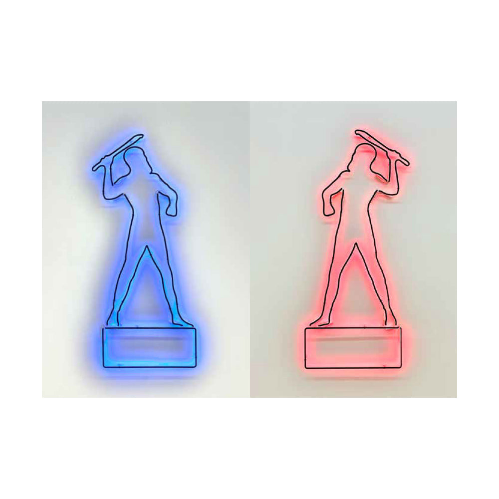 Reko Rennie (Kamilaroi), OA Warrior / (Blue) & (Pink) Postcard