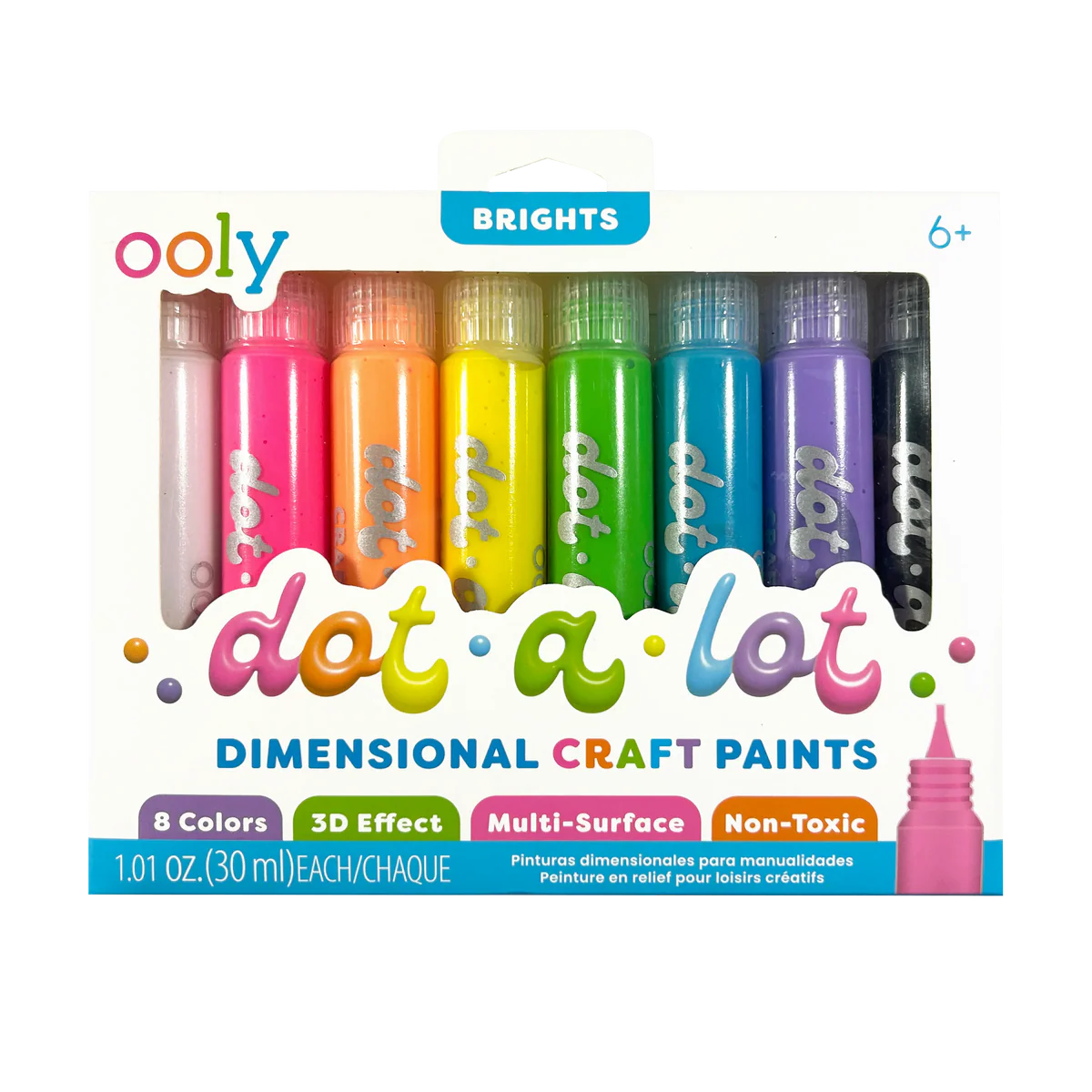 Dot-A-Lot: Dimensional Craft Paint - Bright (Set of 8)