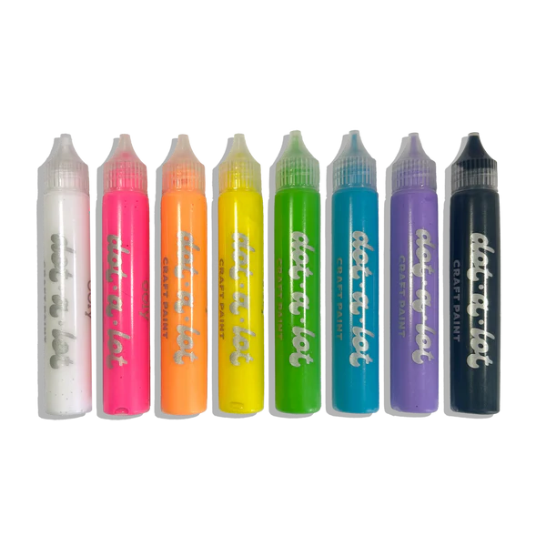 Dot-A-Lot: Dimensional Craft Paint - Bright (Set of 8)