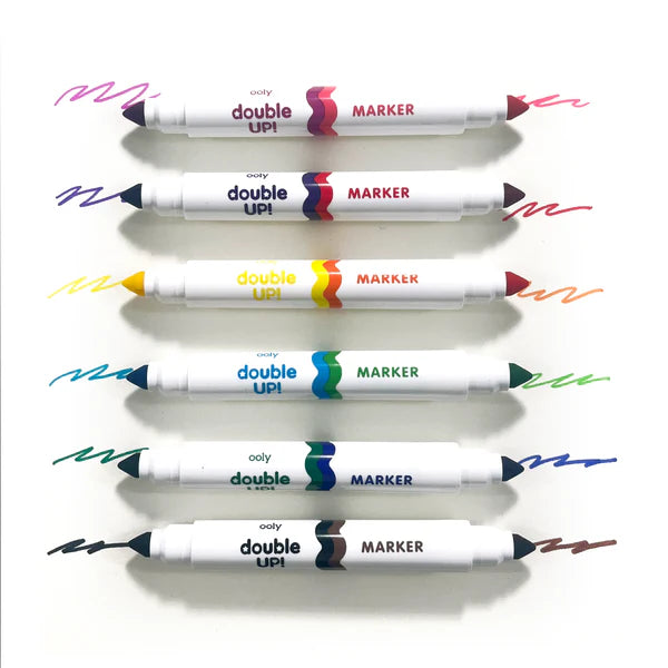 Double Up! Double Ended Markers - Set of 6