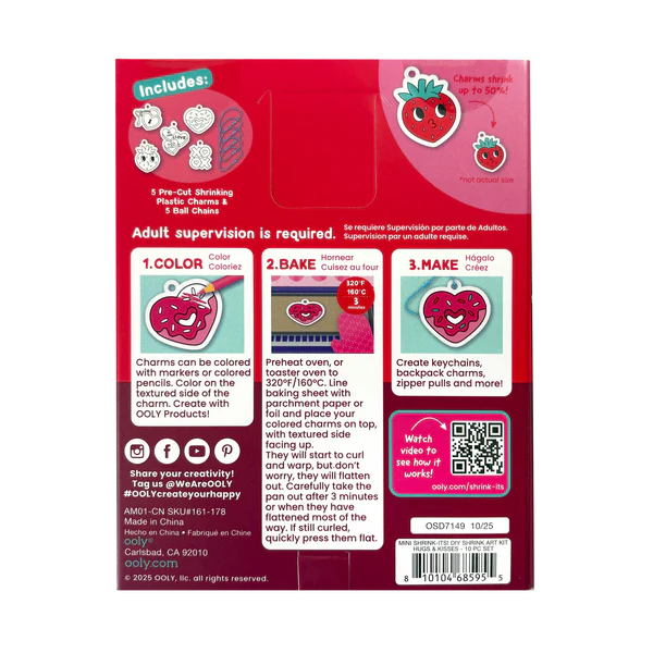 Mini Shrink-Its!: D.I.Y. Shrink Art Kit - Hugs & Kisses