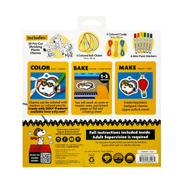 Peanuts D.I.Y. Shrink Art Kit