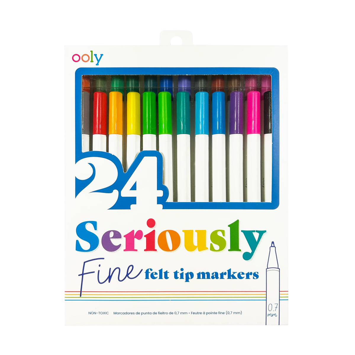 Seriously: Fine Felt Tip Markers (Set of 24)