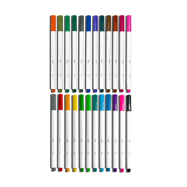 Seriously: Fine Felt Tip Markers (Set of 24)