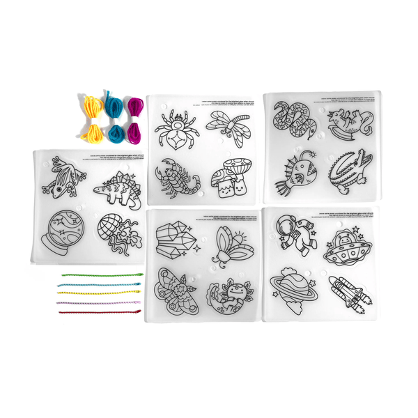 Shrink-Its!: D.I.Y. Shrink Art Kit - Glow Buddies (28 Pc Set)