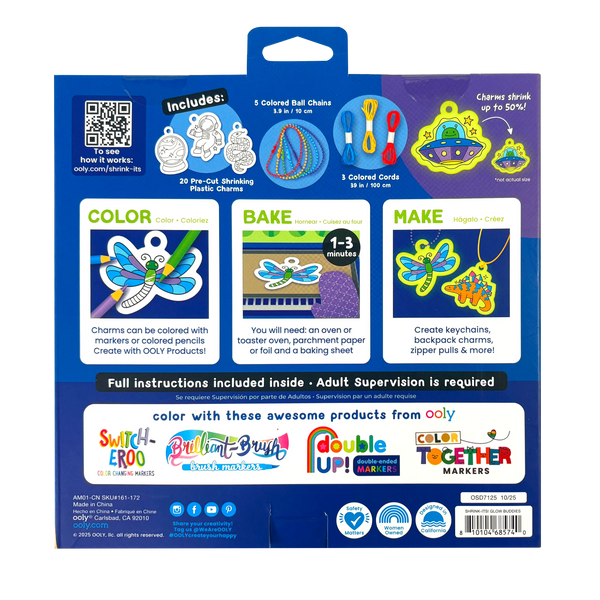 Shrink-Its!: D.I.Y. Shrink Art Kit - Glow Buddies (28 Pc Set)