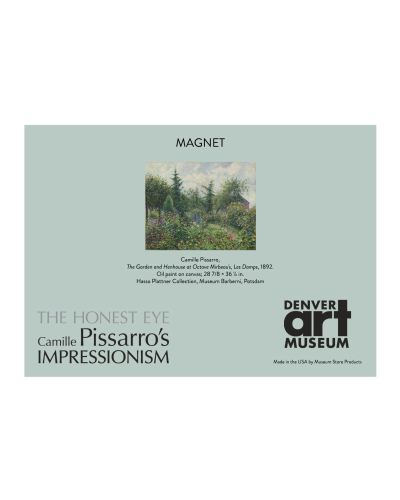 Camille Pissarro: The Garden and Henhouse at Octave Mirbeau&#39;s Carded Magnet