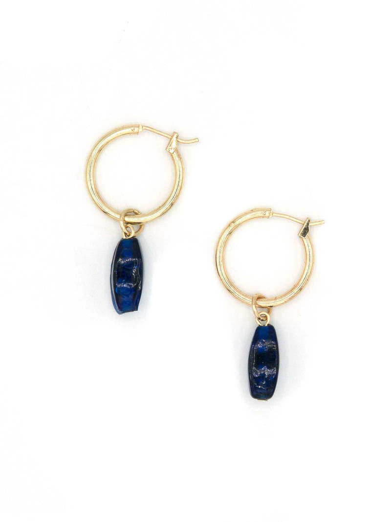 Pendant Hoop Earrings