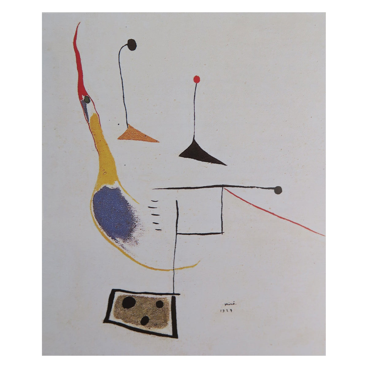 Miro Black and Red Necklace