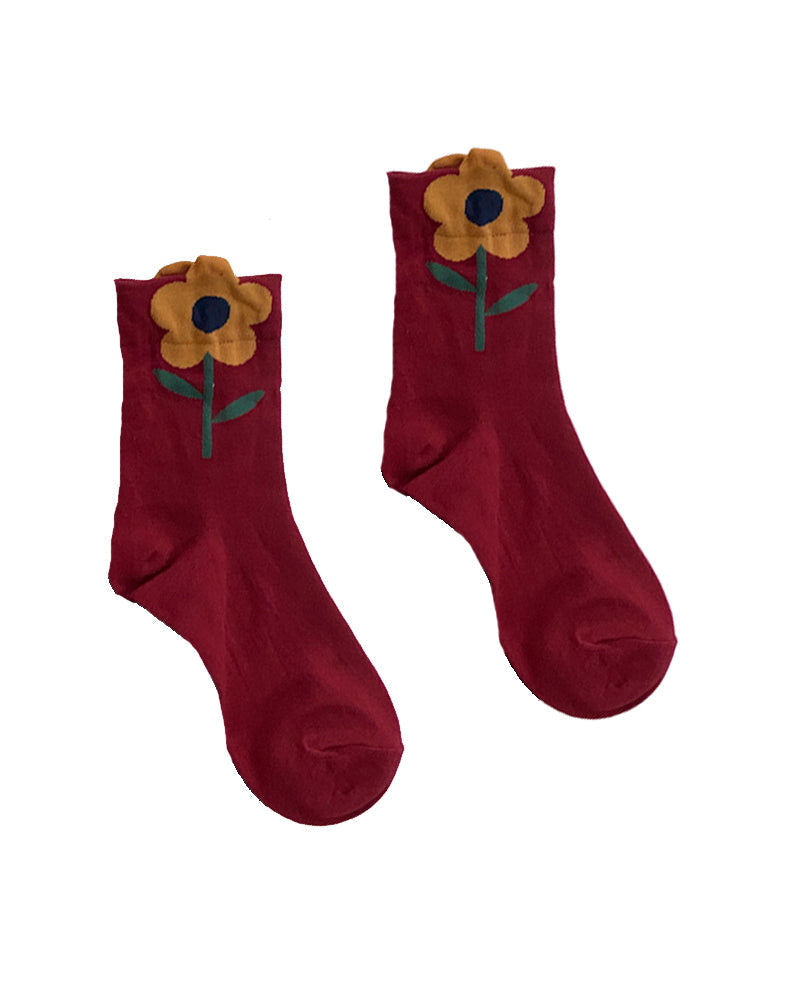 Women&#39;s Floral Design Socks