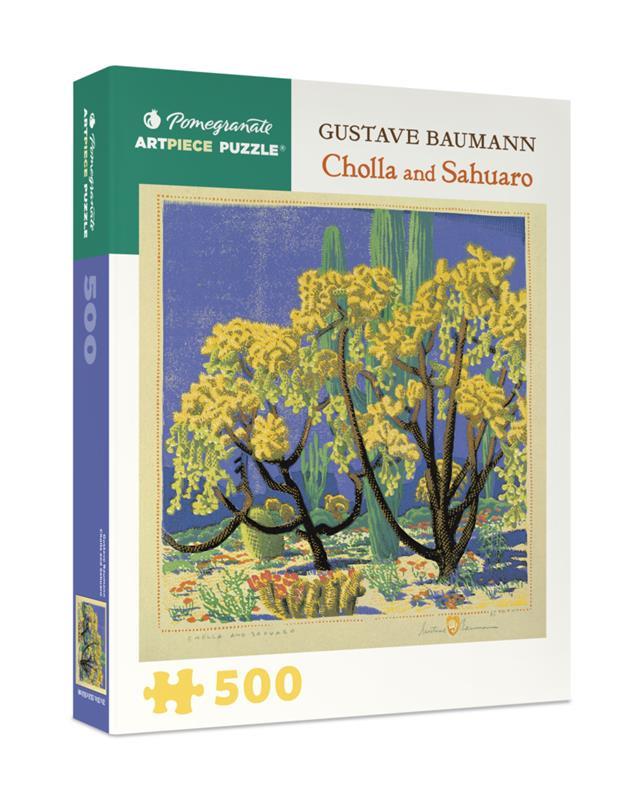 Gustave Baumann: Cholla And Sahuaro 500 Pc Puzzle