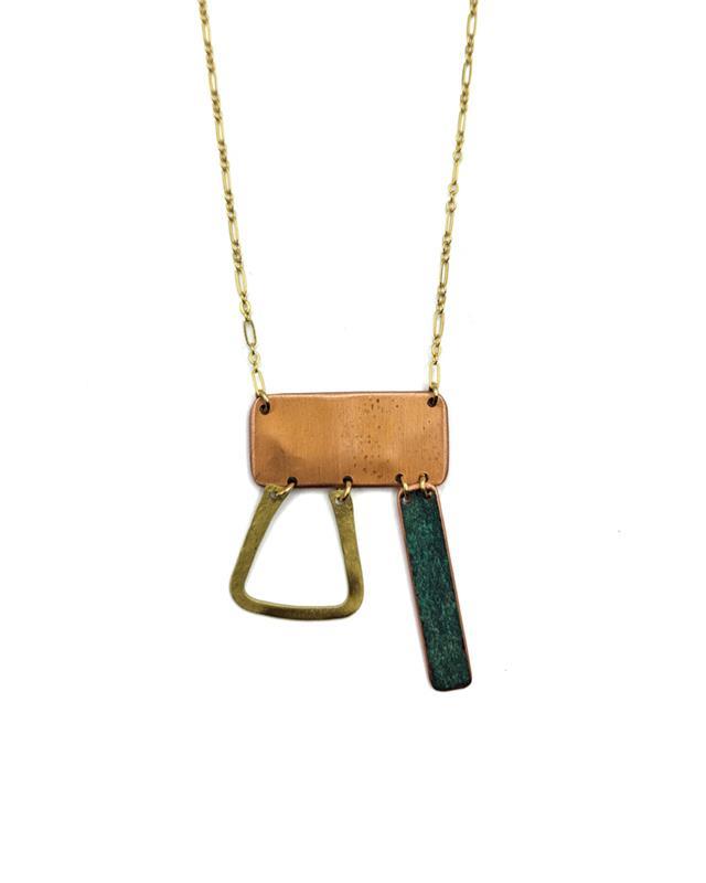 Elizabeth Costigan: Vita Resi Petite Patina Necklace