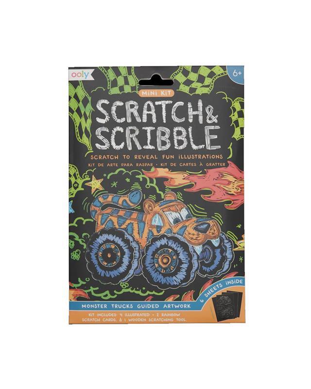 monster truck mini scratch and scribble art kit monster truck mini scratch and scribble art kit