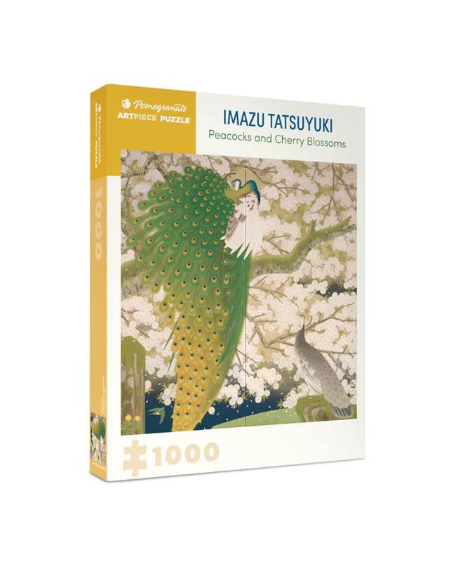 Imazu Tatsuyuki: Peacocks and Cherry Blossoms 1000 Piece