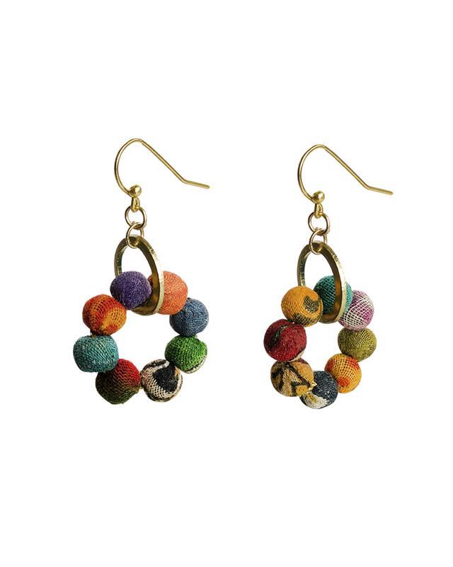 WorldFinds: Kantha Orbital Earrings