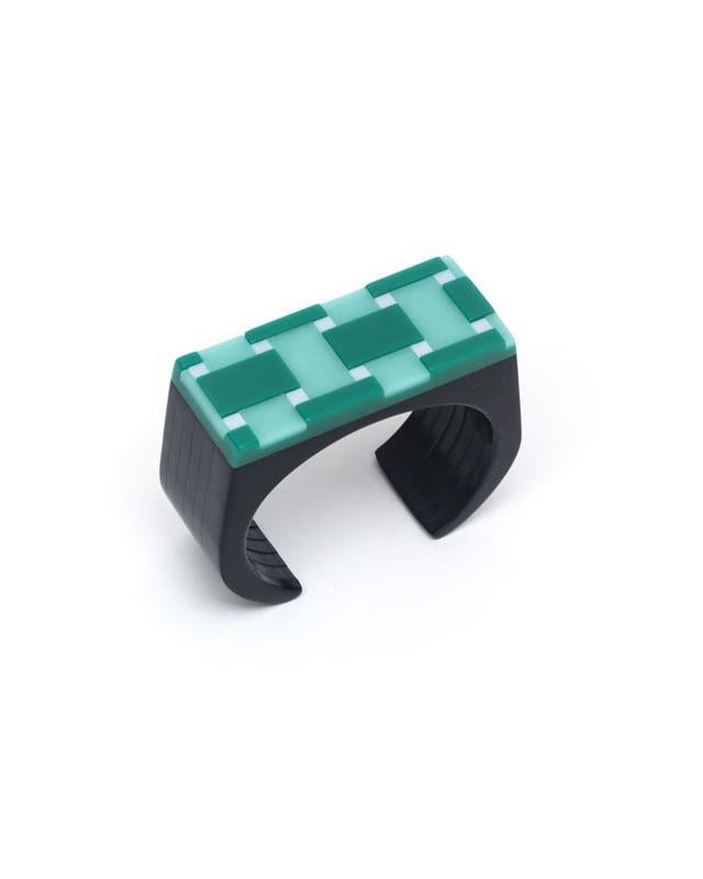 Finn Design: Ventura Checkered Teal Cuff