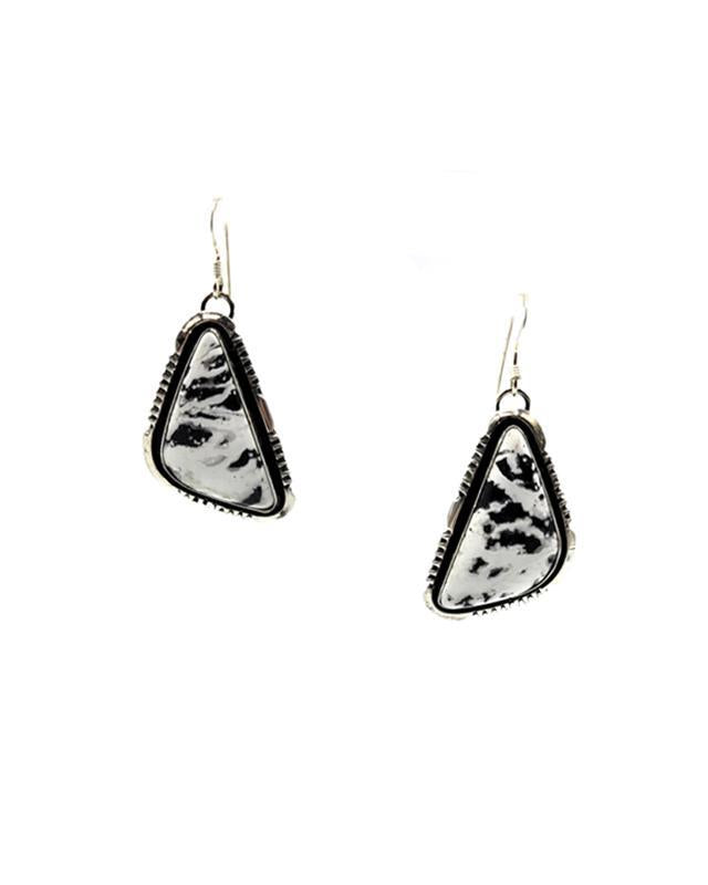 Will Denetdale: White Buffalo Earrings