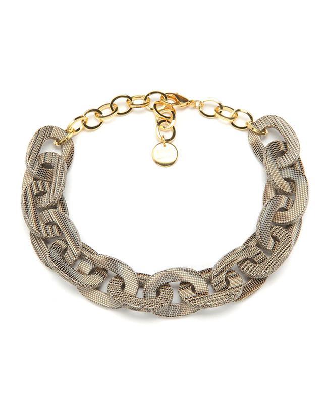 Pono: Tara Snake Skin Italian Resin Necklace