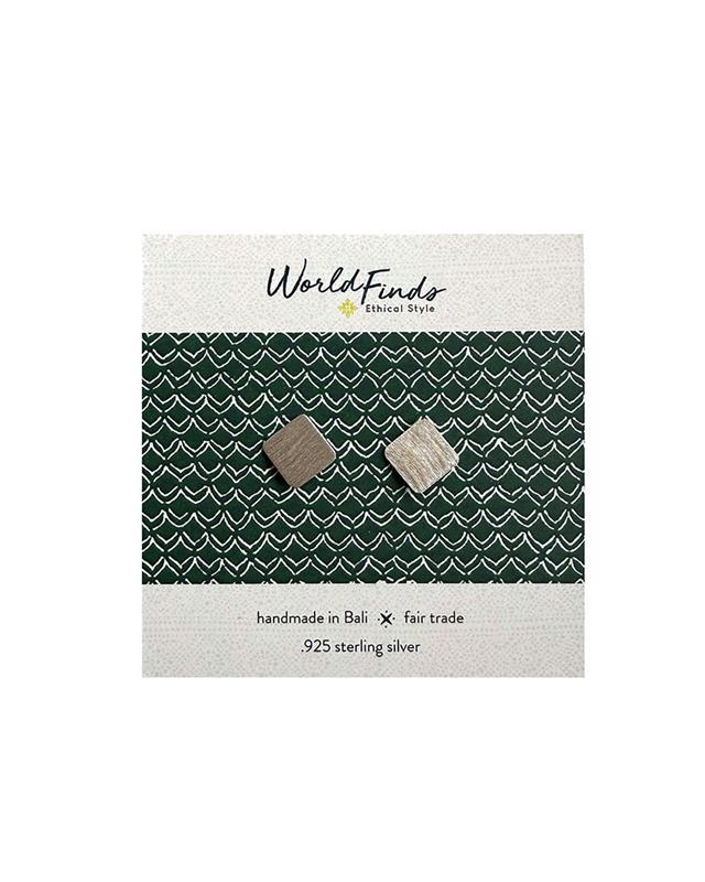 WorldFinds: Square Post Earrings