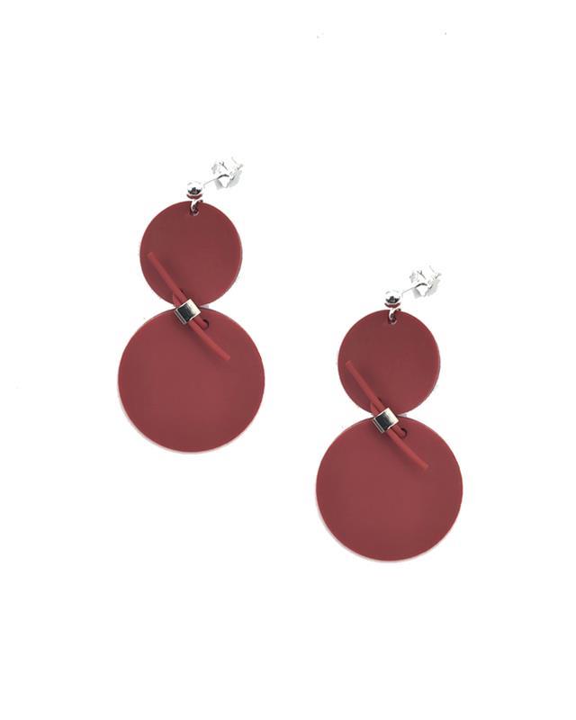 Ellesanti: IN 2 EA Red Rubber Earring