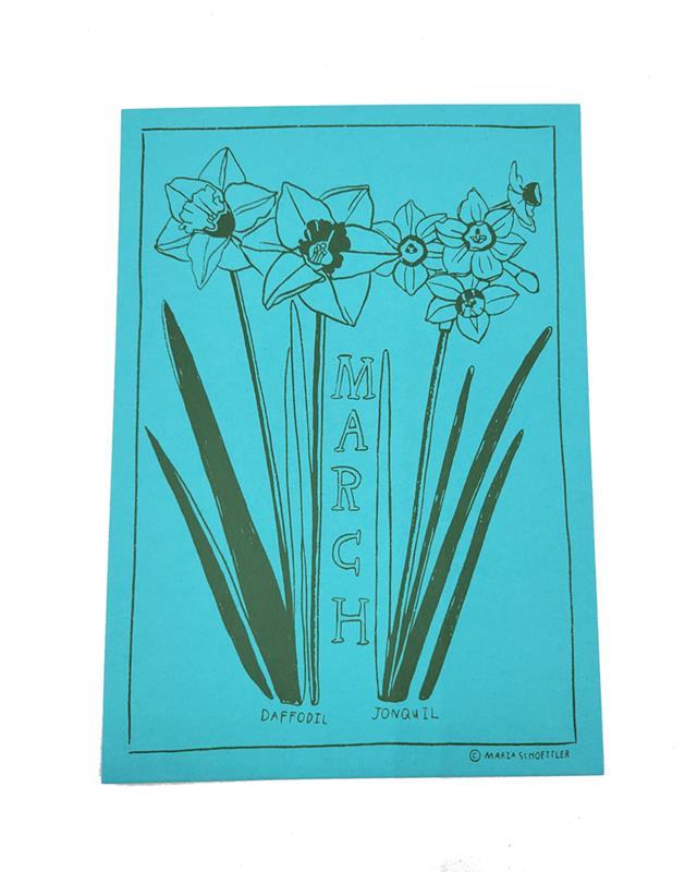 March Birth Month Flower Print/Card
