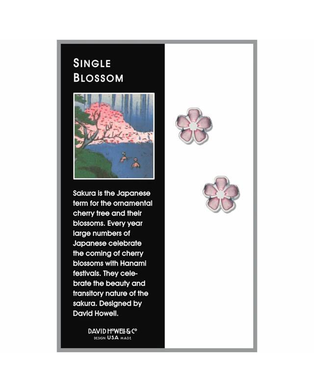 Single Cherry Blossom Earrings