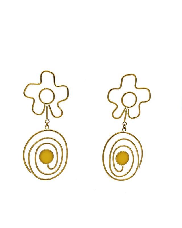 Studio Sophia Sophia: Flower Swirl Earrings