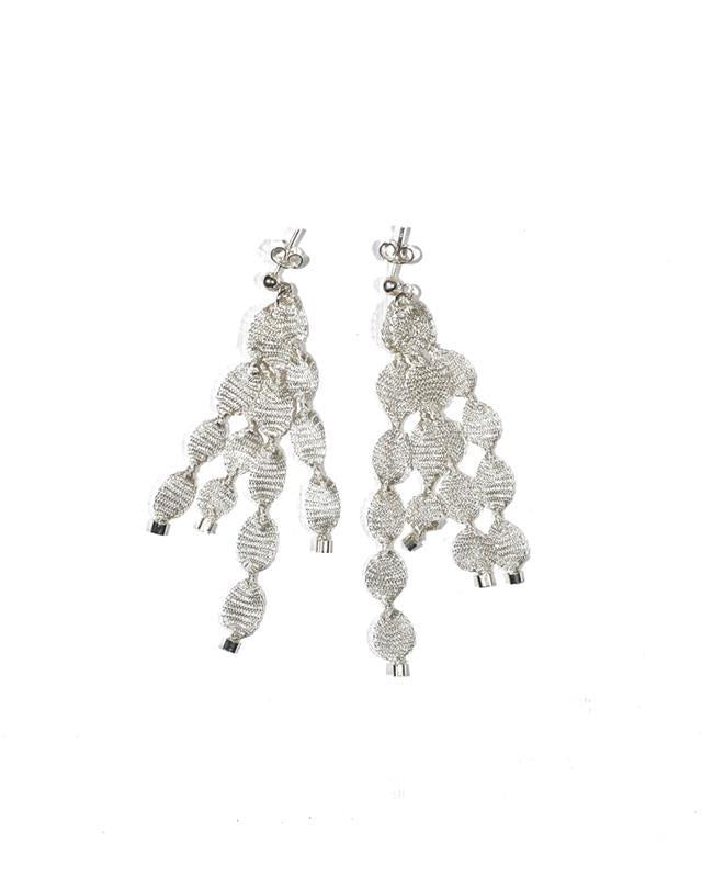 Ellesanti: Silver Cauri Earrings