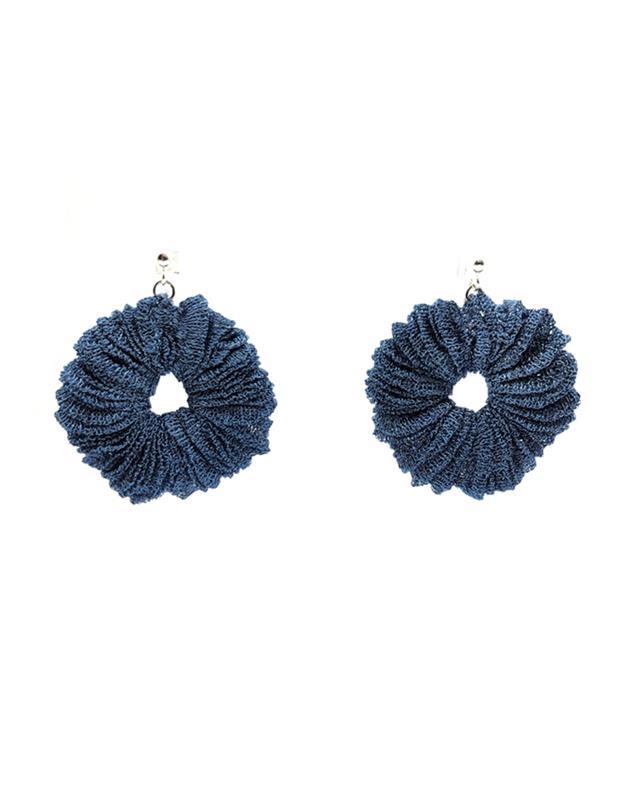 Ellesanti: Blue Sentesi Mesh Earrings