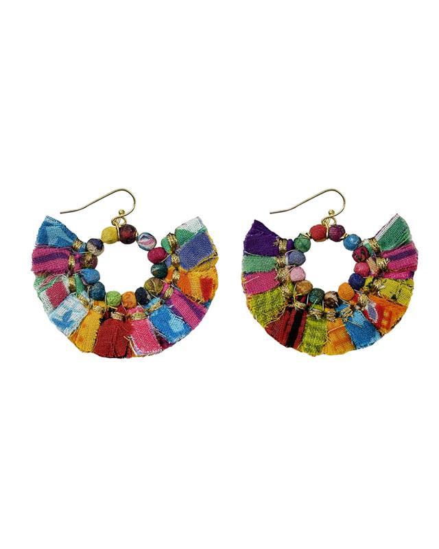 WorldFinds: Tasseled Kantha Hoops