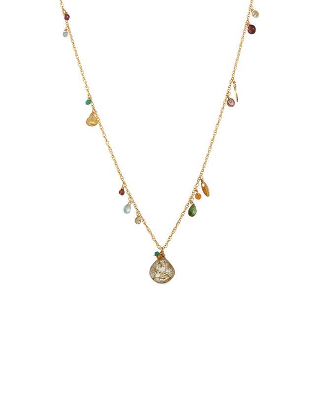 Mabel Chong: Rutilated Quartz Mixed Gem Necklace