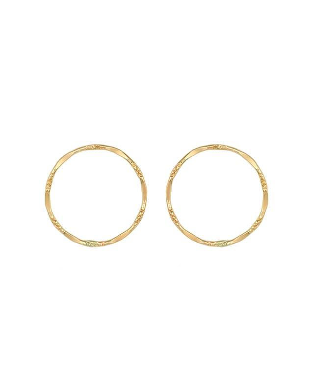 Mabel Chong: Wavy Circle Post Earrings