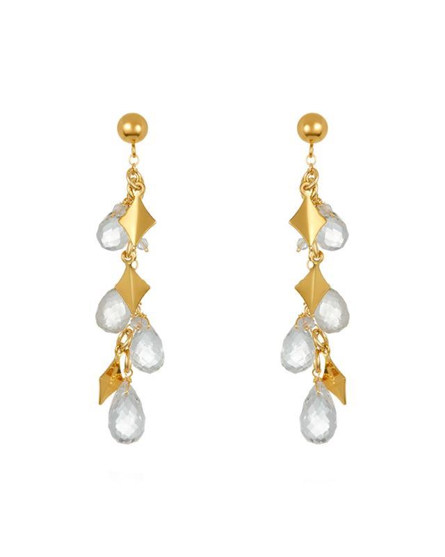 Mabel Chong: Clyde White Topaz Earrings