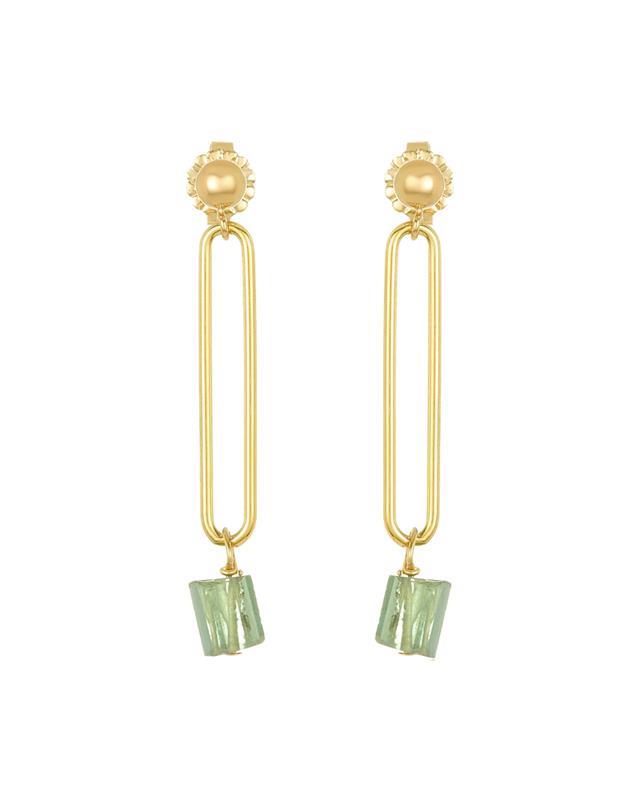 Mabel Chong: Green Tourmaline Gem Drop Earrings