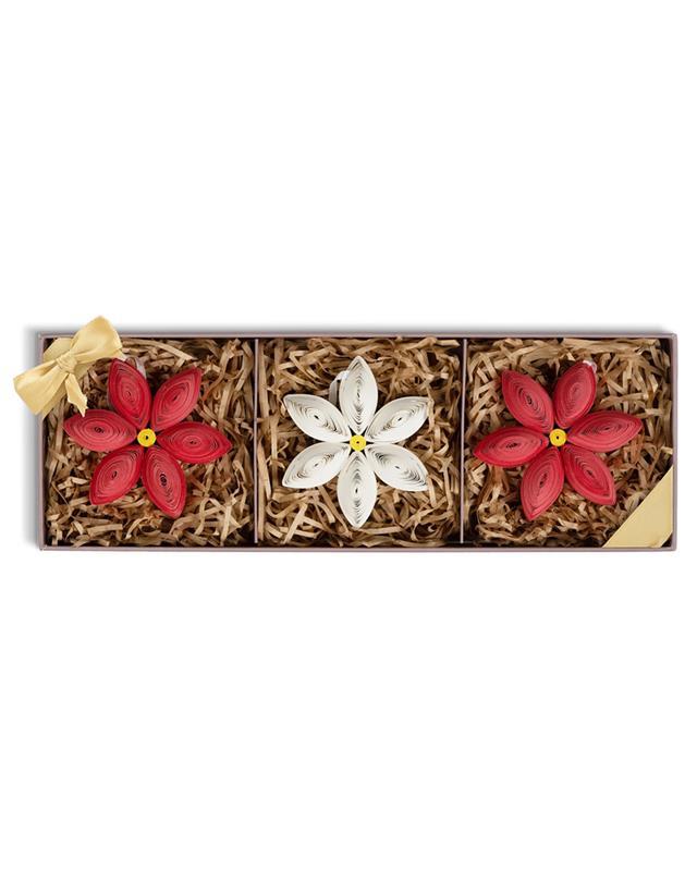 Quilled Poinsettia Ornaments Box Set