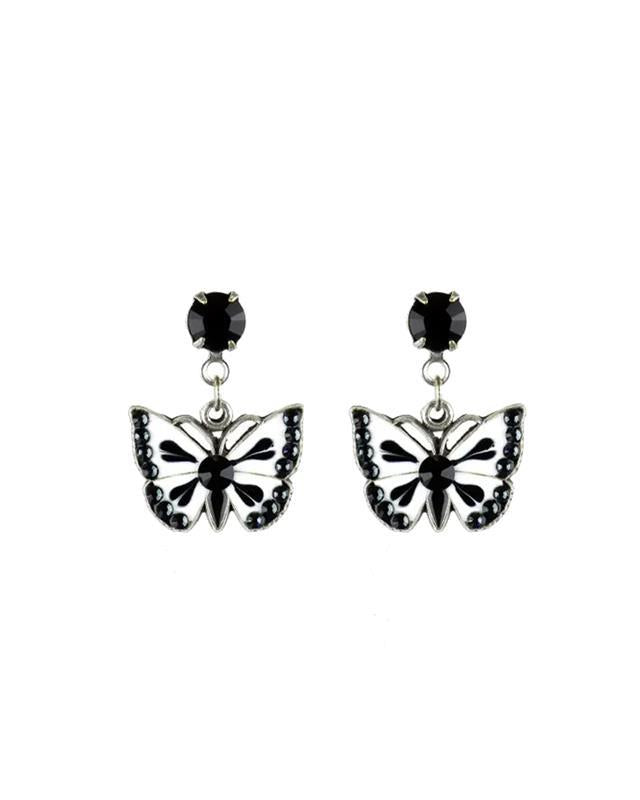 Madeiran Crystal Butterfly Clip On Earrings